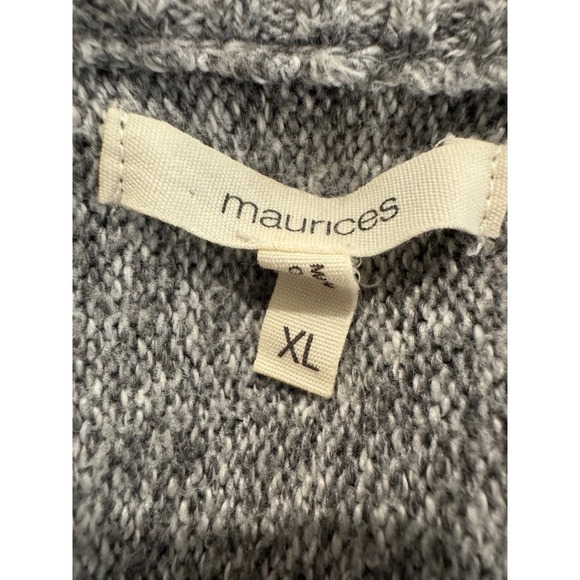 Maurices Long Gray Cozy Cardigan Sweater Normcore, Grampcore, Cabincore size XL - Picture 4 of 7